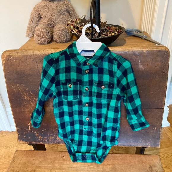 Osh Kosh B’Gosh Flannel Bodysuit - Picture 6 of 11